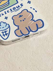 Vỏ điện thoại in hình gấu hoạt hình - Nhiều màu - Xem 2