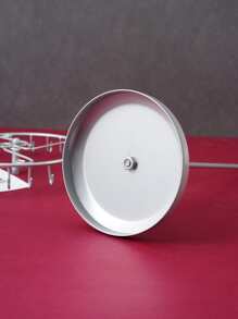 1pc Rotating Jewelry Necklace Holder Stand - Fashionable Display Rack For Storing And Displaying Necklaces - Elegant And Stylish Accessory Organizer For Jewelry Storage - Silver - View 3