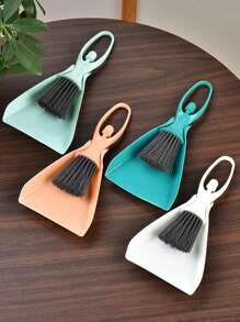 1pc Random Color Hamster Cleaning Brush & 1pc Dustpan For Small Animal For Cleaning - Multicolor - View 1