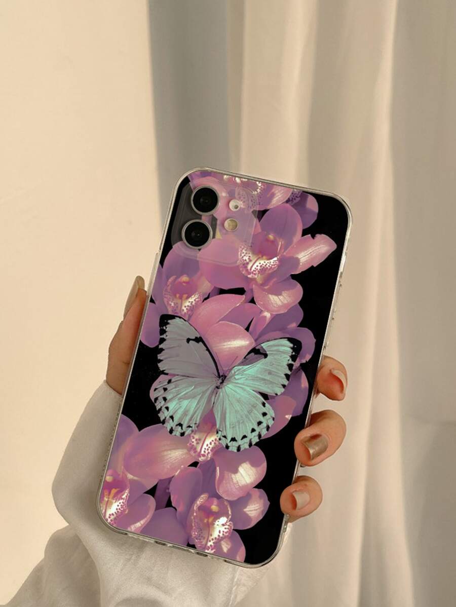 Vỏ điện thoại in hình bướm - Nhiều màu - Xem 1