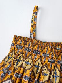 SHEIN Baby Allover Print Cami Jumpsuit - Multicolor - View 4