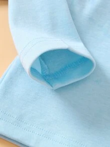 Toddler Boys 2pcs Solid High Neck Tee - Multicolor - View 5