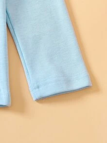 Toddler Boys 2pcs Solid High Neck Tee - Multicolor - View 7