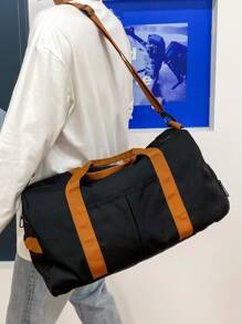 雙色旅行包濕乾口袋適用於旅行和運動