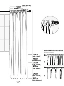 1pc Feather Embroidered Sheer Curtain, Modern Polyester Single Panel Sheer Curtain For Home