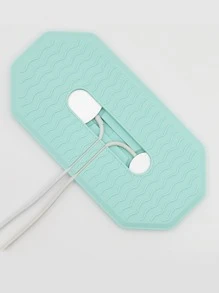 2 In 1 Silicone Wireless Charger Case Compatible With iPhone & Apple Watch - Blue - View 4