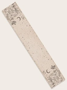 1pc Plant & Mushroom Pattern Table Runner, Modern Polyester Table Runner For Home - Multicolor - View 3