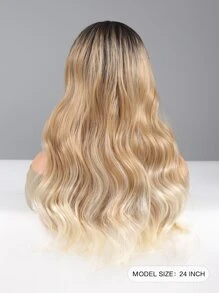 Long Body Wave Synthetic Wig With Headband - Multicolor - View 2