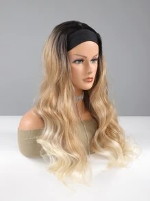 Long Body Wave Synthetic Wig With Headband - Multicolor - View 3