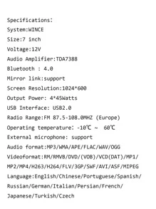 1pc Điều hướng ô tô 7 inch Tương thích với BMW E39 - màu đen - Xem 3