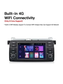 1pc Điều hướng ô tô 7 inch Tương thích với BMW E39 - màu đen - Xem 2