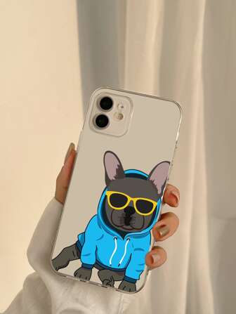 Handyhülle mit Cartoon Hund Muster,