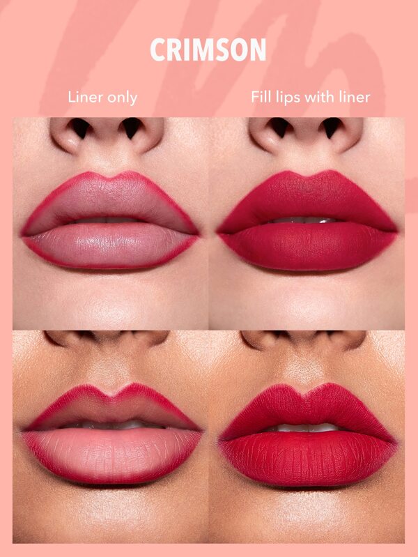 SHEGLAM So Lippy Lip Liner SetRose Garden 3 Pcs/Set Soft Matte Red Lip