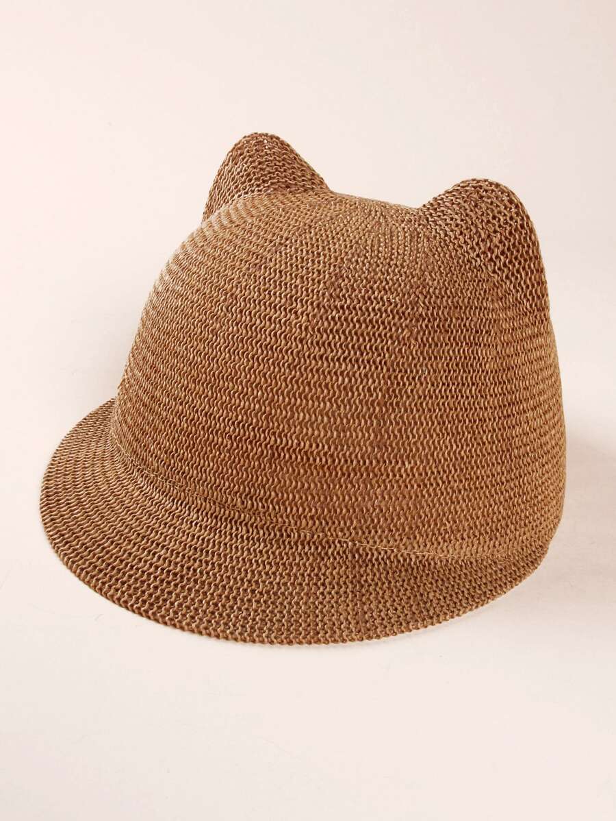 Baby Solid Bucket Hat - Khaki - View 1