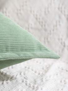 1 Đồng Màu Đệm Không Chất Độn, Tối Giản Vải Dệt Trang Trí Ném Gối Cho Gia Đình - màu xanh lá - Xem 3