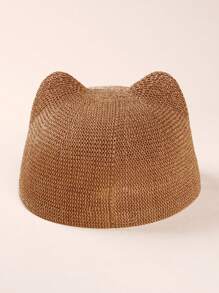 Baby Solid Bucket Hat - Khaki - View 3
