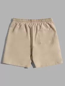 Manfinity VCAY Men Cotton Tropical Print Tee & Drawstring Waist Shorts - Multicolor - View 8