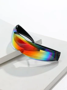 男士著色鏡片圍裹式太陽眼鏡 - 彩色 - 查看 3