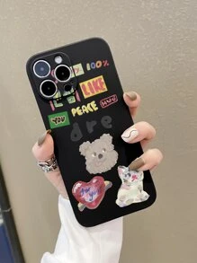 WeiMi Cartoon Graphic Phone Case - Multicolor - View 2