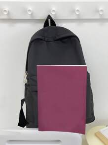 Túi đi học có chức năng bỏ túi tối giản phía trước dành cho sinh viên tốt nghiệp, nữ sinh tuổi teen, sinh viên năm nhất, năm thứ hai, trung học cơ sở và trung học phổ thông, đại học và trung học, hoàn hảo cho các hoạt động ngoài trời, du lịch và trở lại trường học Ba lô, túi đi học, sức chứa lớn, di động, cổ điển thông thường ,Tân binh hạng nhẹ & Công nhân cổ trắng, Thích hợp cho các cô gái tuổi teen Nữ sinh viên đại học, nam và nam, hoàn hảo để đi học lại, ngày đầu tiên đến trường, đại học, trung học cơ sở, trung học phổ thông, công việc, kinh doanh, đi làm, mua sắm, kỳ nghỉ - màu đen - Xem 4