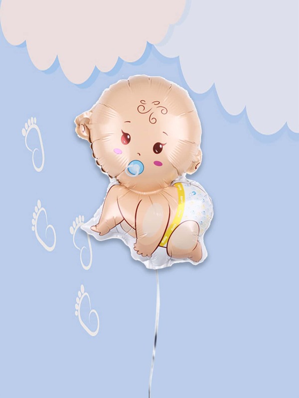 1入組PE氣球卡通可愛嬰兒設計派對裝飾氣球