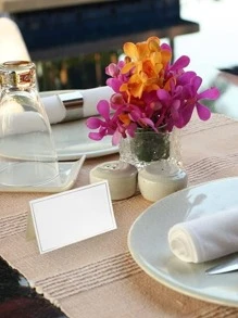 10 张/20 张座位卡/桌卡，适用于婚礼、生日、毕业典礼、夏季活动，附有祝福语 - 白色 - 查看 2