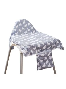 Baby Solar Bear Print Bib - Multicolor - View 2