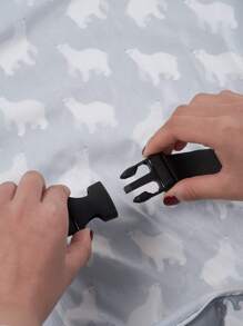 Baby Solar Bear Print Bib - Multicolor - View 6