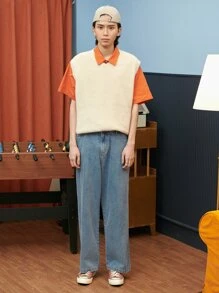 DAZY Men Cotton Slant Pocket Straight Leg Jeans,Back To School Clothes - Light Wash - View 3