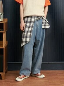 DAZY Men Cotton Slant Pocket Straight Leg Jeans,Back To School Clothes - Light Wash - View 7