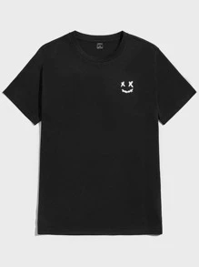 Manfinity VCAY Men Cartoon Graphic Tee - Black - View 1