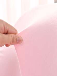 1 cái/2 cái/4 cái Vỏ bọc ghế cong mới co giãn bằng lông nhân tạo màu bạc, Vỏ bọc chống nước chống bụi, Thích hợp cho ghế khách sạn, phòng khách, phòng học, phòng ăn - Hồng - Xem 4