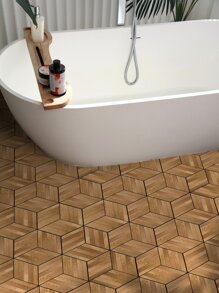 11 cái/bộ NHỰA PVC Tầng Miếng Dán Hiện Đại Bằng Gỗ Hoa Văn Chống Thấm Nước Chống Trơn Trượt Vỏ Dính Sàn Cho Gia Đình - Nhiều màu - Xem 3