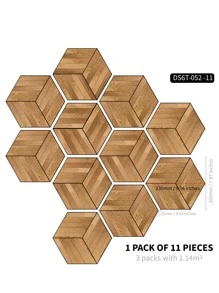 11 cái/bộ NHỰA PVC Tầng Miếng Dán Hiện Đại Bằng Gỗ Hoa Văn Chống Thấm Nước Chống Trơn Trượt Vỏ Dính Sàn Cho Gia Đình - Nhiều màu - Xem 7