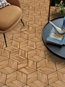 11 cái/bộ NHỰA PVC Tầng Miếng Dán Hiện Đại Bằng Gỗ Hoa Văn Chống Thấm Nước Chống Trơn Trượt Vỏ Dính Sàn Cho Gia Đình - Nhiều màu - Xem 8