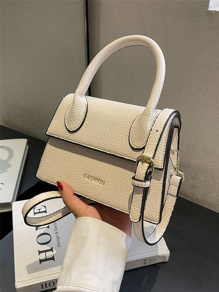 Túi đeo chéo Nữ màu trơn - trắng - Xem 1