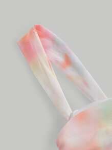 SHEIN MOD Tie Dye Ruched Cami Top - Multicolor - View 3