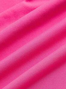 SHEIN EZwear Áo khoác và áo lót dành cho xe tăng nữ màu trơn Giải trí - Màu Hồng Tươi - Xem 4