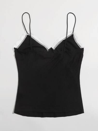 Lace Trim Cami Top