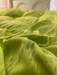 4pcs/set Solid Color Duvet Cover Set Without Filler, Minimalist Green Bedding Set For Home - Green - View 6