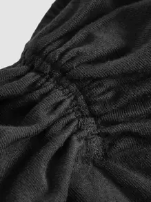 SHEIN MOD Top ras-du-cou à ruchés dos-nu à nœud