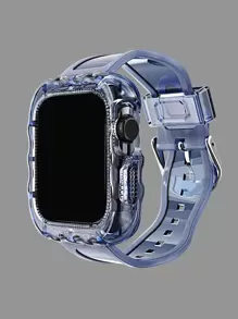 二合一矽膠錶帶適用於Apple Watch - 霧霾藍 - 查看 1