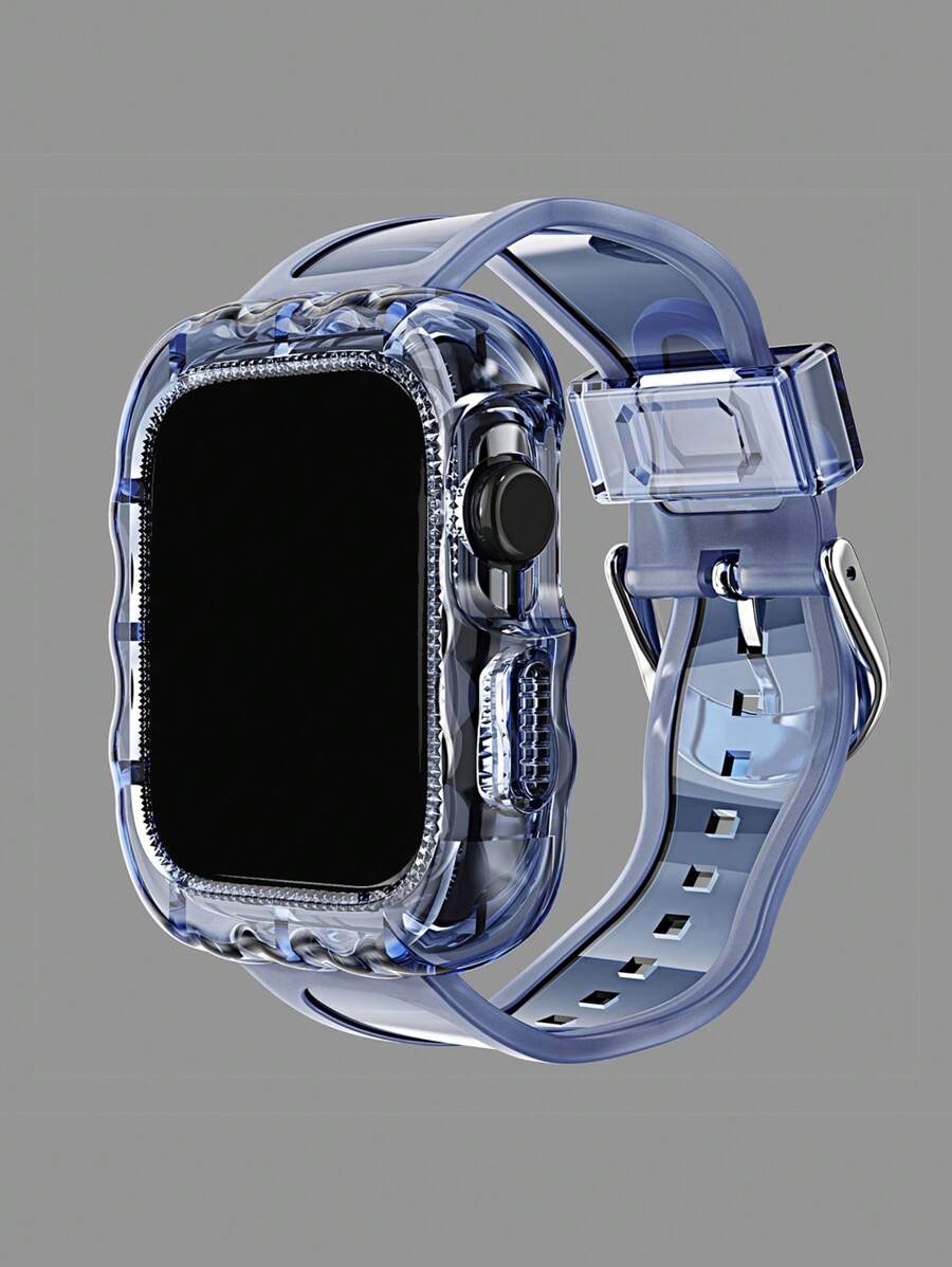 二合一矽膠錶帶適用於Apple Watch - 霧霾藍 - 查看 1