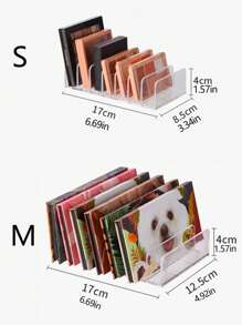 1 件塑料桌面化妆品架，简约透明多格化妆品收纳架，适用于化妆品收纳，居家、度假海滩、浴室收纳、卧室收纳，大容量 - 無色 - 查看 7