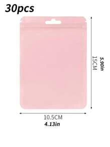 30 Chiếc Túi Bao Bì Niêm Phong Macaron Nhiều Màu Cho Món Quà Hỗn Hợp, Gói, Thư Và Phụ Kiện, Chống Bụi, Chống Ẩm - Hồng - Xem 2