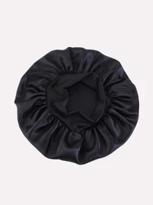 1pc Men's Wide-Brimmed High Elastic Headband Sleep Cap Chemo Cap Hair Care Hat For Daily Use - Black - View 5