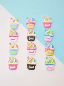 12pcs Cupcake DIY Hair Accessory Hair Clips Claw Clips Hair Slide Hair Barrettes