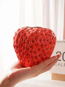 1pc Strawberry Design Flower Vase, Modern ABS Vase For Flower For Home,Home Decor,Flower Vase,Centerpiece,Table Decor Gifts Birthday Graduation - Red - View 5