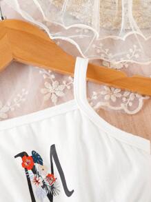 Baby Tropical Print Cami Dress - Multicolor - View 4