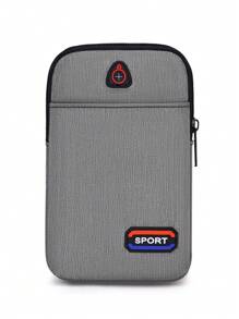 Letter Graphic Belt Bag Mini Grey - Grey - View 1